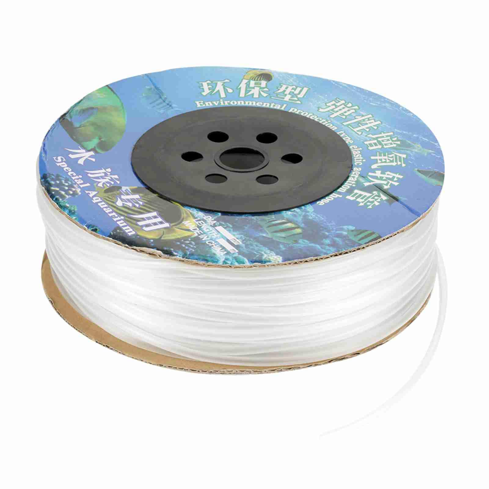 Cryfokt Tuyau d'air Flexible en PVC de 100 M, sans Danger pour Les Poissons, Idéal pour Les Aquariums et Les Aquariums.