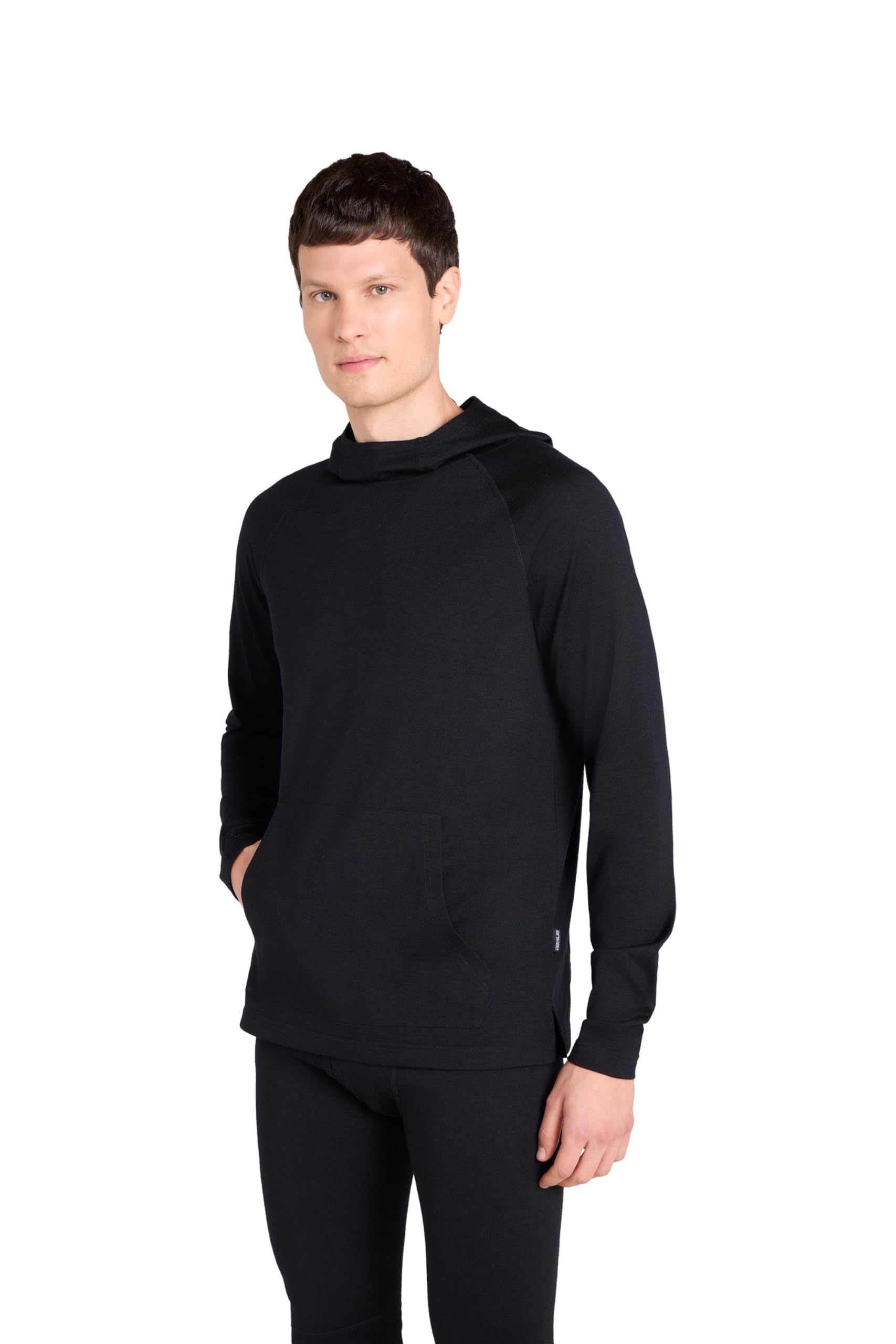 Mens Merino Hoodie - Black
