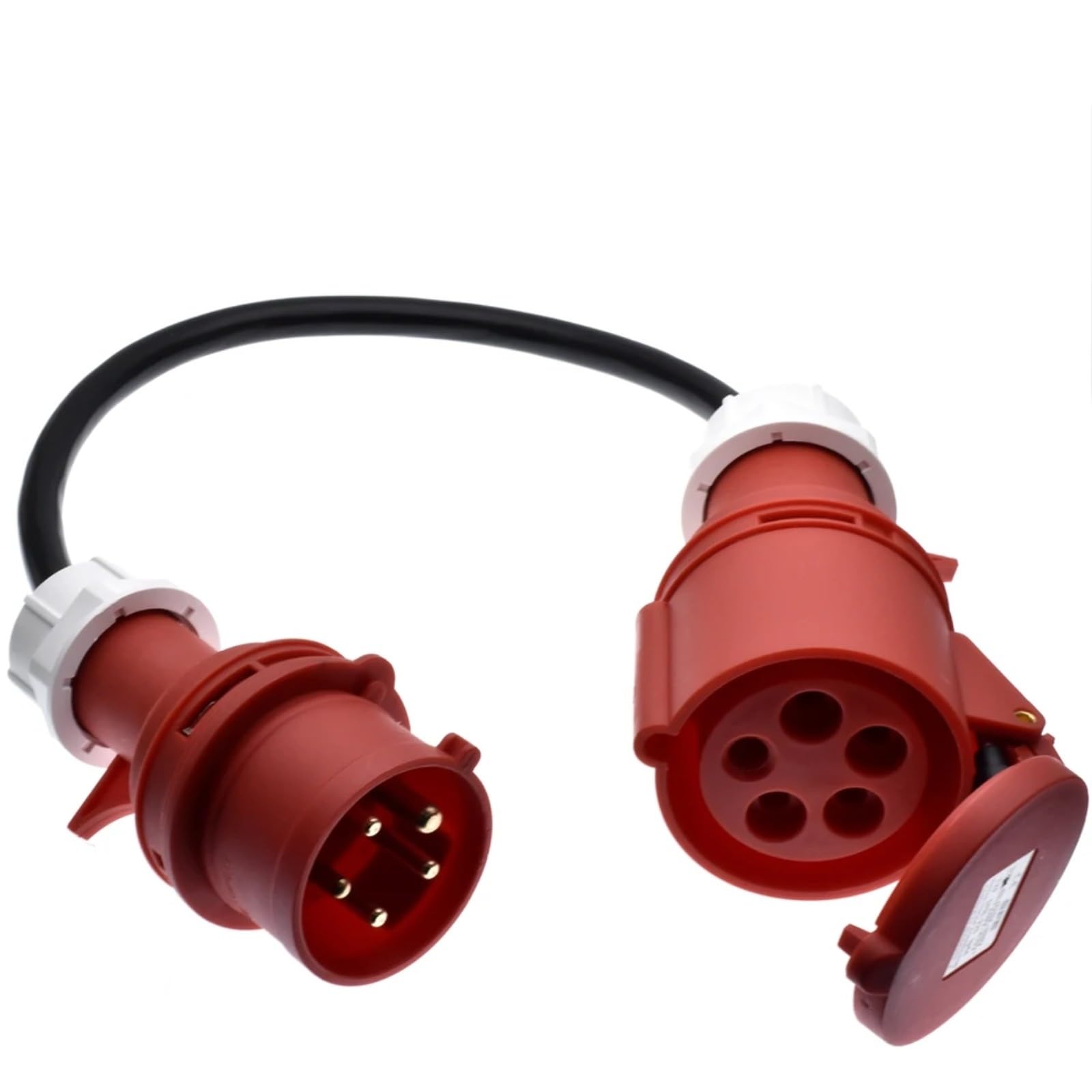 32A 3 fases 11kw adaptador CEE socket rojo | 32A 332P6-532C6