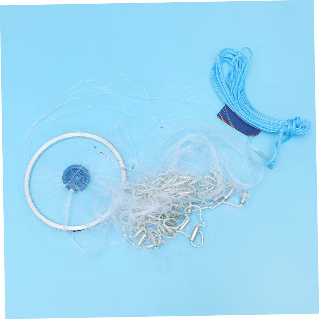 Filet de Portable Mètres pour Crustacés Filet Lancer pour Homard Crevettes Écrevisses Crabes Couleur Aléatoire