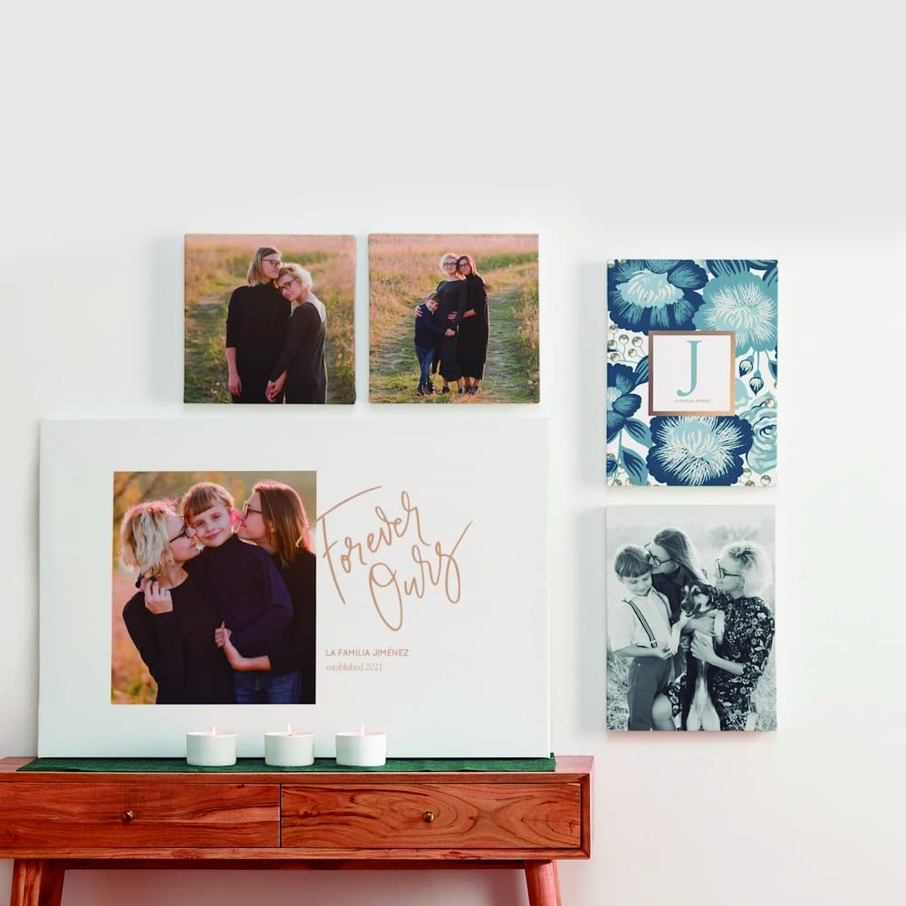 P Pevita [Pack 8 Cuadro personalizado con foto en Metacrilato. Cuadros de 14,8x21cm personalizado impreso en alta definición. Crea regalos personalizados y originales para decorar y regalar.