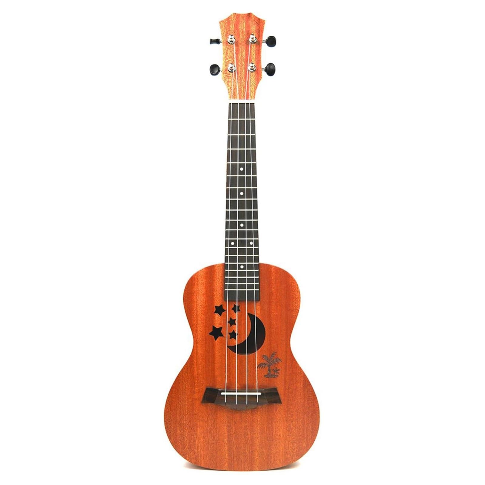 Ukulele Ukulele 21 Pollici Piccola Chitarra 4 Corde Ukulele Acustico Elettrico Ukulele Tenore Sapele Stella Luna Accessori(A)