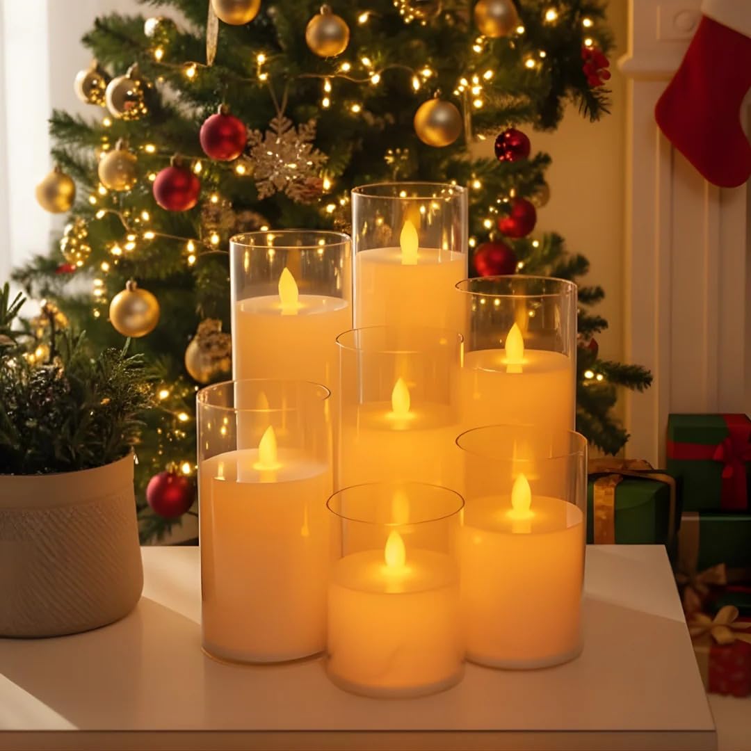 Realistic LED Flame Candle - Flickering Home Decor -4 Realistic LED Flame Candle - Flickering Home Decor -4