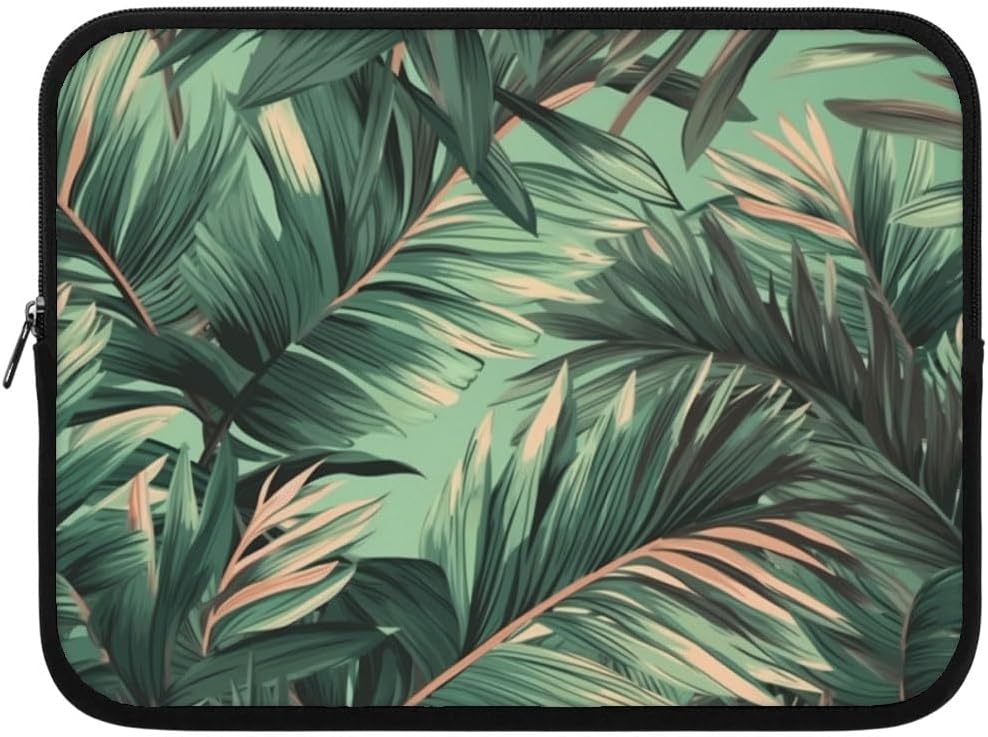 Leaves Design iPad Sleeve - Nature Lovers Laptop Sleeves - Gifts for Plant Lovers - 13 inches