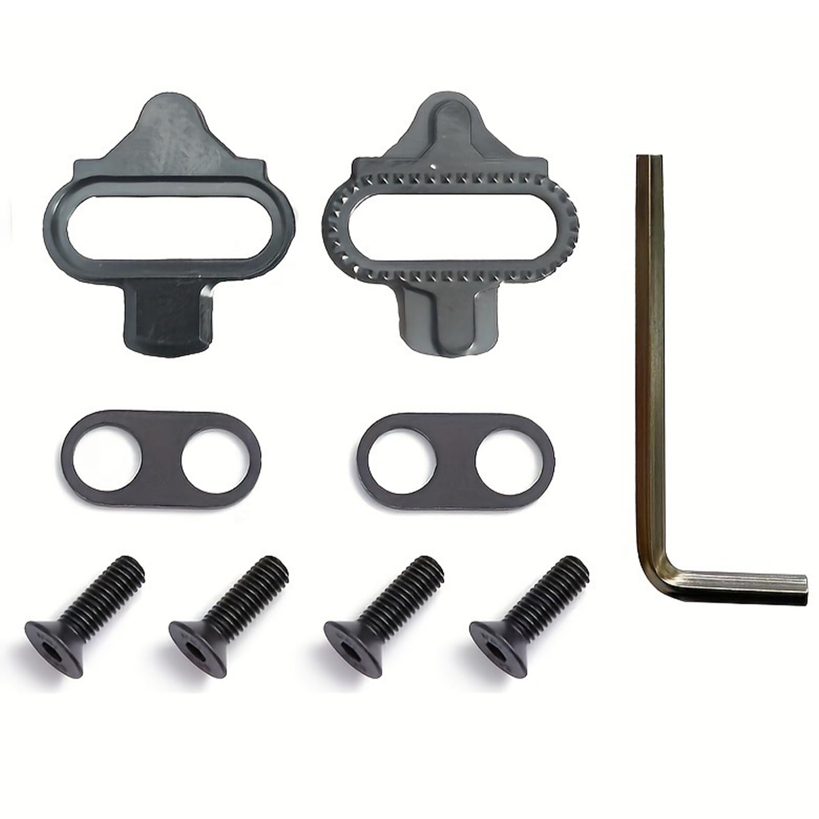 Cales SPD URYVAIW – Acier CrMo, Flottement 12°, Compatibles Shimano SH51, Pour VTT Et Home Trainer