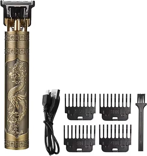 DRY CHIK T9 Rechargeable Hair Trimmer – Professional Cordless Hair Clipper for Men, USB Rechargeable, Stainless Steel Blad