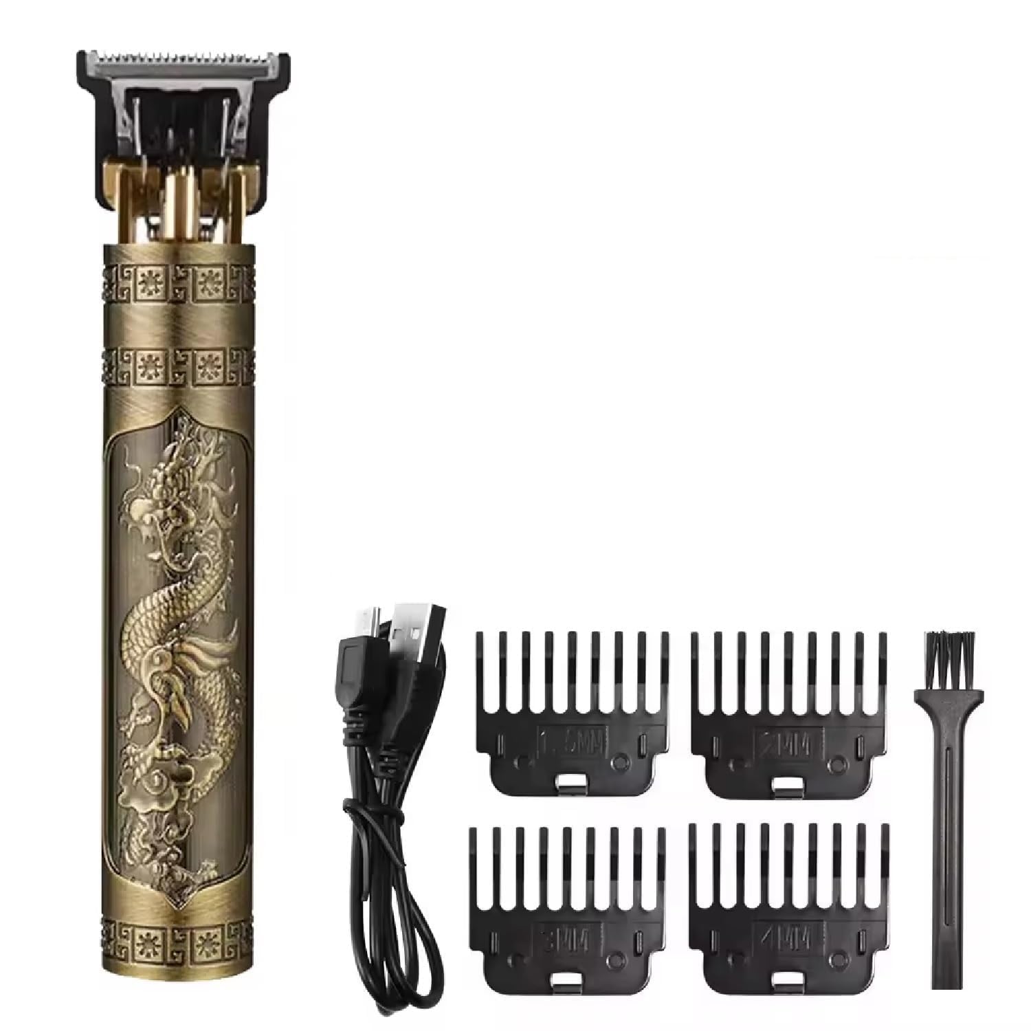 DRY CHIK T9 Rechargeable Hair Trimmer – Professional Cordless Hair Clipper for Men, USB Rechargeable, Stainless Steel Blad...