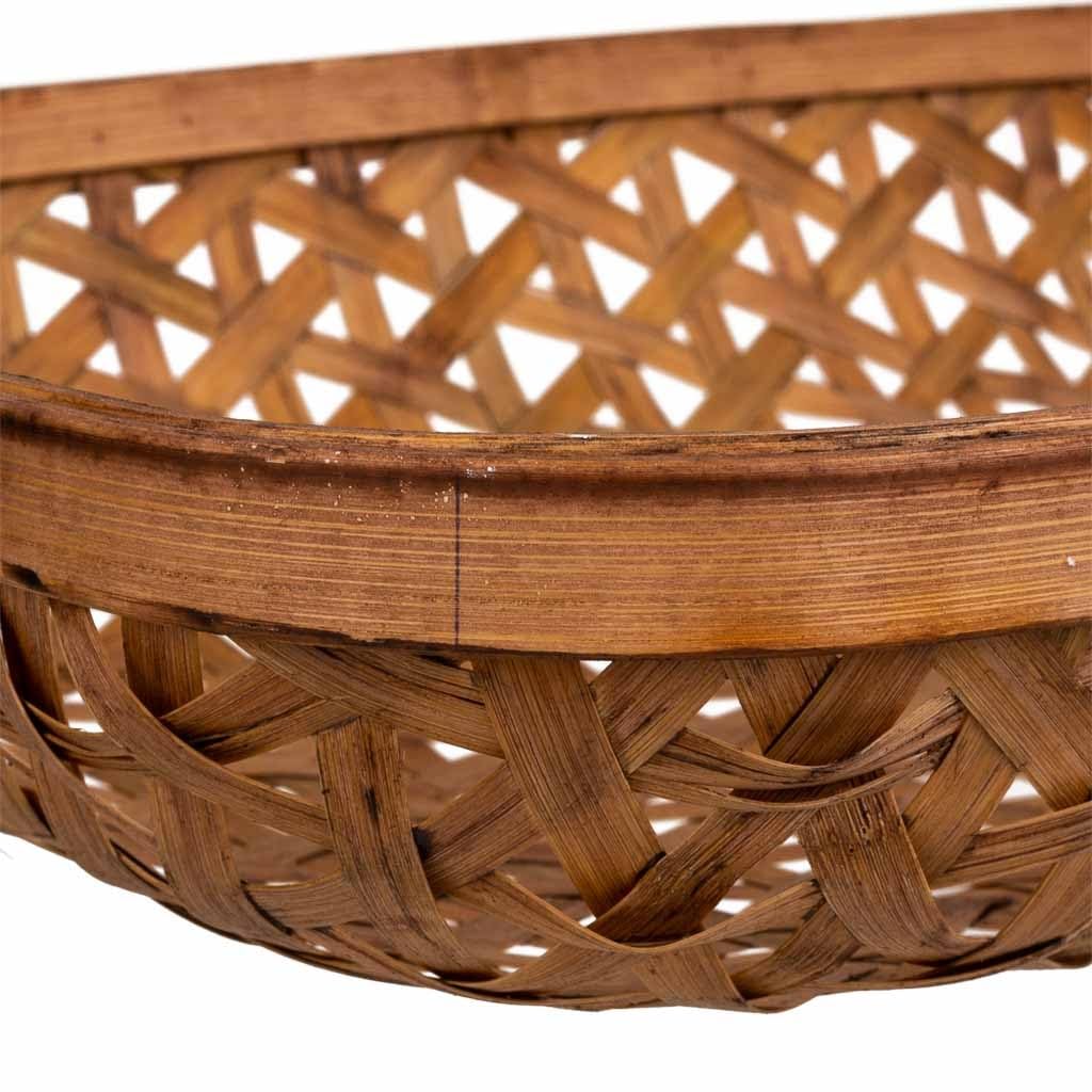 WANDERLUST DECO Bandeja de bambú Marrón 61x40x8,5
