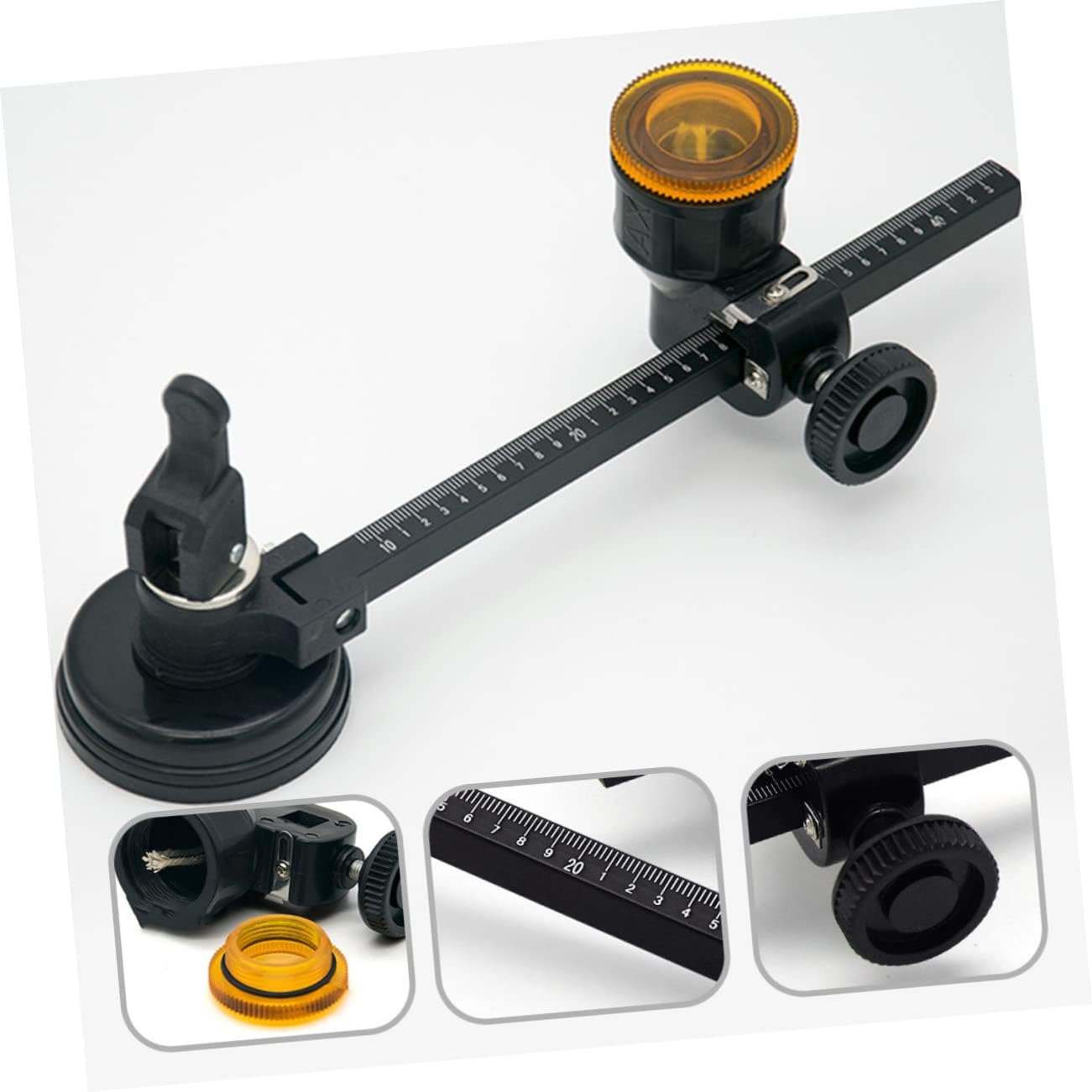 Hohopeti Glass Hole Cutter Tool for DIY Projects Alloy Circular Glass Cutting Tool Suction Cup for Easy Use for Home and Craft