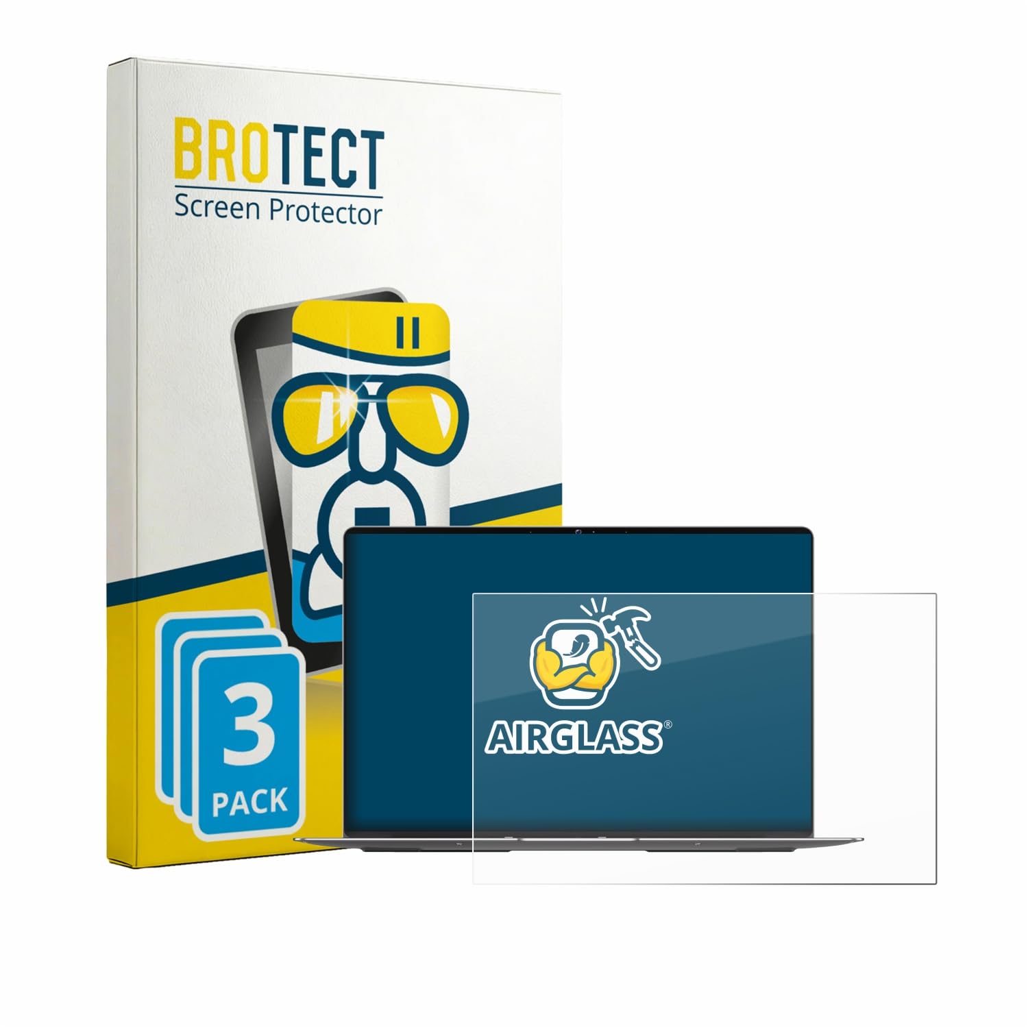 brotect Pellicola Protettiva Vetro per Geekom GeekBook X14 Pro Protezione Schermo (3 Pezzi) [Durezza Estrema 9H, Chiaro]
