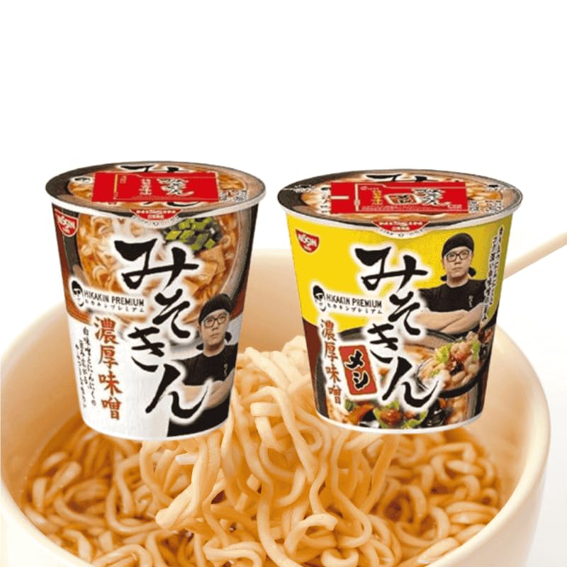 みそきん　味噌ラーメン・飯　計23個セット ヒカキンのカップ麺「みそきん濃厚味噌ラーメン」カップ飯「みそ