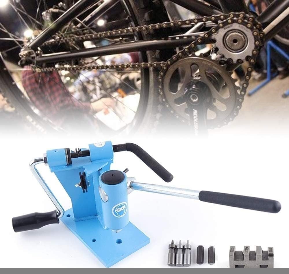 Herramienta de reparación de motosierra, rompedor de eslabones de cadena 2 en 1 y remachador giratorio para conectar cadenas rotas, accesorios esenciales para el mantenimiento de motosierras