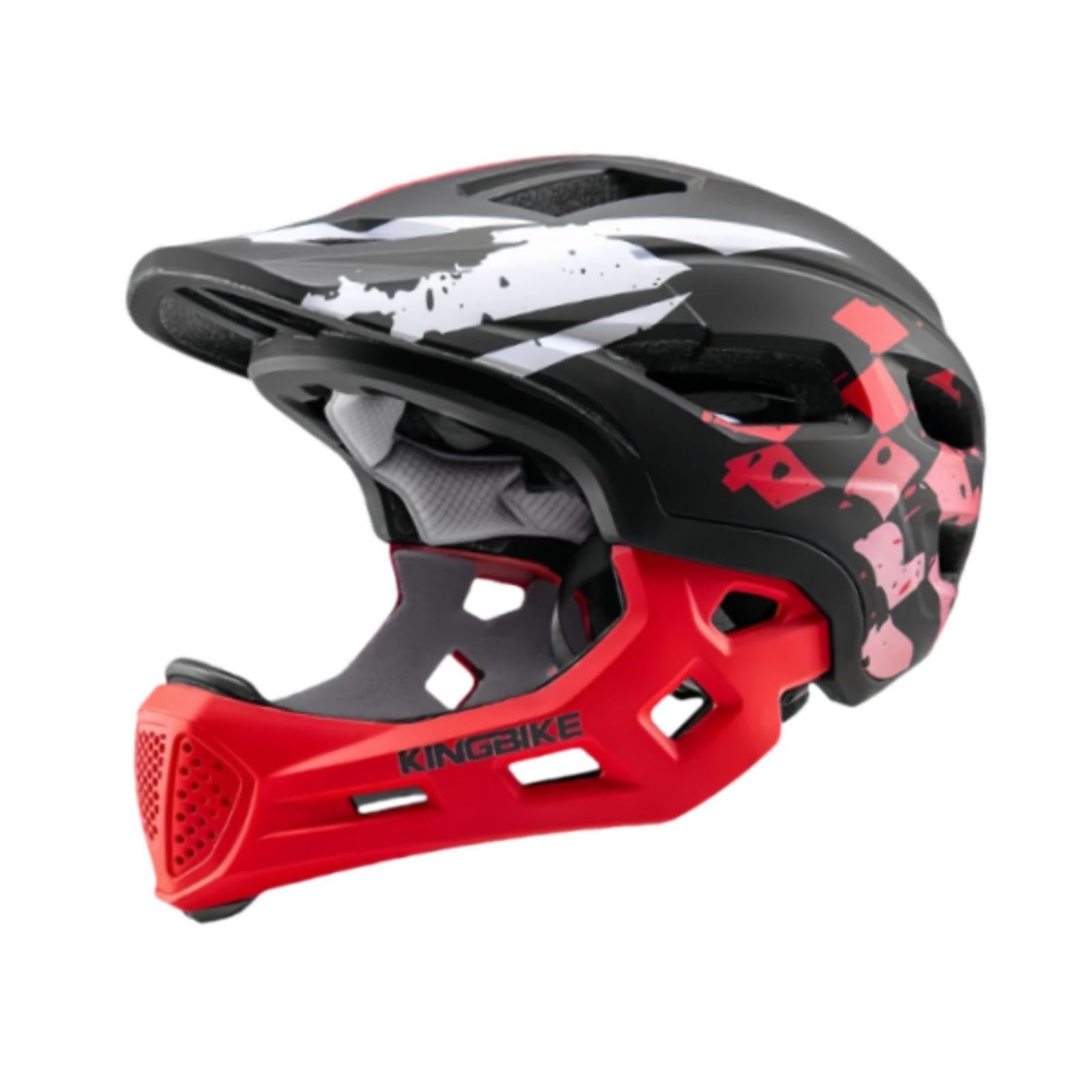 Harilla Casque de Vélo pour Enfants, Casque de Cyclisme pour Skateboard, Accessoires Cyclisme pour Enfants, Casque Intégral Réglable Antichoc pour Skateboard, Vélo, Roller, Rouge