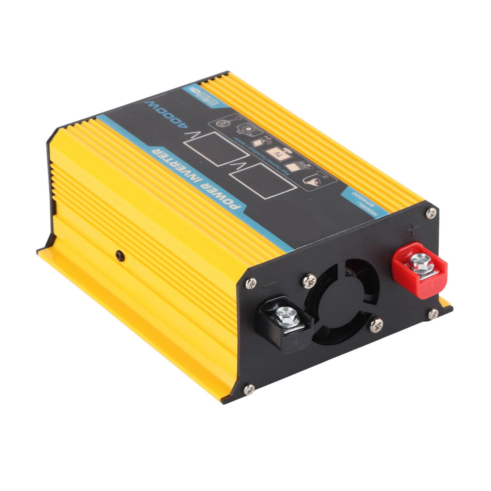 Kit de inversor Solar, inversor de 300 W con Panel de 18 W y Controlador de 30 A, Color Negro. (12V to 220V)