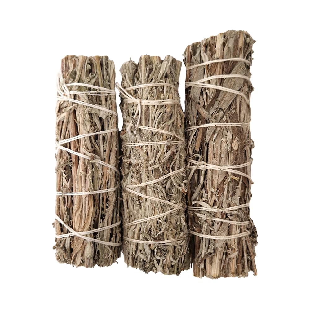 Smudge Stick, Mugwort 4", Pack of 3