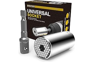 Self-Adjusting Universal Socket Fits 1/4'' to 3/4'' & 7mm - 19mm Socket