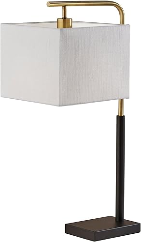 Miniatura 1 de Adesso 4182-21 Flora 27 pulgadas 60.00 vatios negro y latón antiguo lámpara de mesa luz portátil