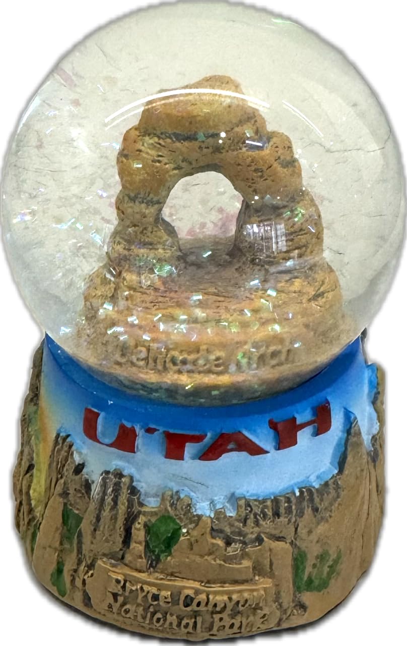 Bryce Canyon National Park Utah Snow Globe - Featuring Delicate Arch in The Center of The Globe - 65mm Snow Globe