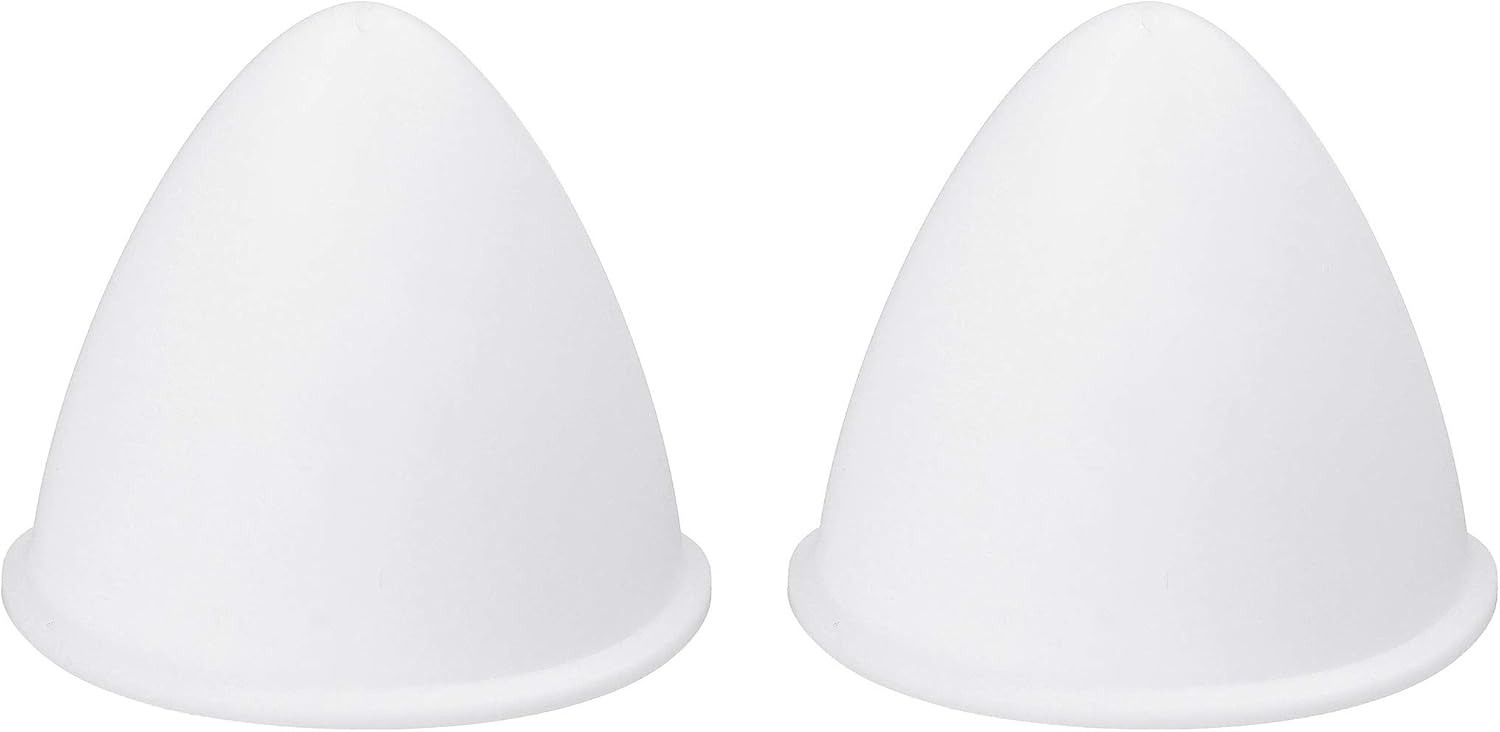 Stick On Rubber Motorcycle Helmet Cat Ears (White)
