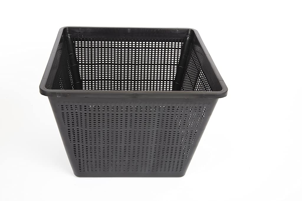 Lincolnshire Pond Plants Ltd - Pond Baskets Ideal for Planting Around Your Pond - Pond Pots - Pots and Compost (2, 28 cm Square - 10 Litre)