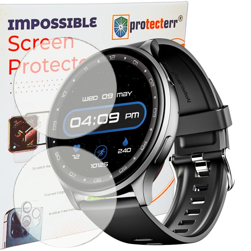 Image of 2 Pack | Screen Protector Guard for Boat Lunar Orb | 1.45 inch | Smartwatch - Flexible & Ultrathin TPU Film, 9H Scratch Resistant, Bubble Free - Not a Tempered Glass