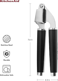KitchenAid Classic Garlic Press, One Size, Black