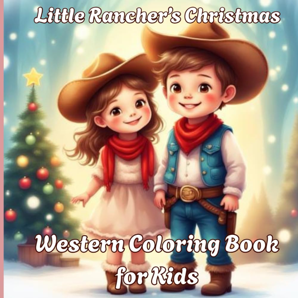 Little Rancher's Christmas: Western Coloring Book for Cowboys and Cowgirls: Fun for kids who love horses, Christmas, and adventure