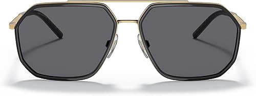 Miniatura 4 de Dolce & Gabbana DG2285-0281 Gafas de Sol DoradoNegro wPOLAR GRIS 2.362 in, DoradoNegro