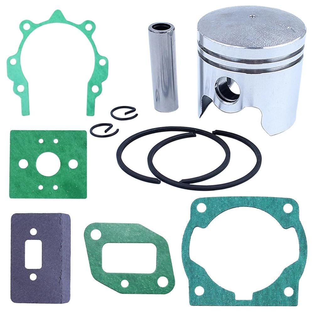 Kit Completo de Juntas de Anillos de pistón de 40mm, Apto for desbrozadora de Motor de 43cc 40-5 BC430 CG430 1E40F-5 TL43, Pin de 10mm