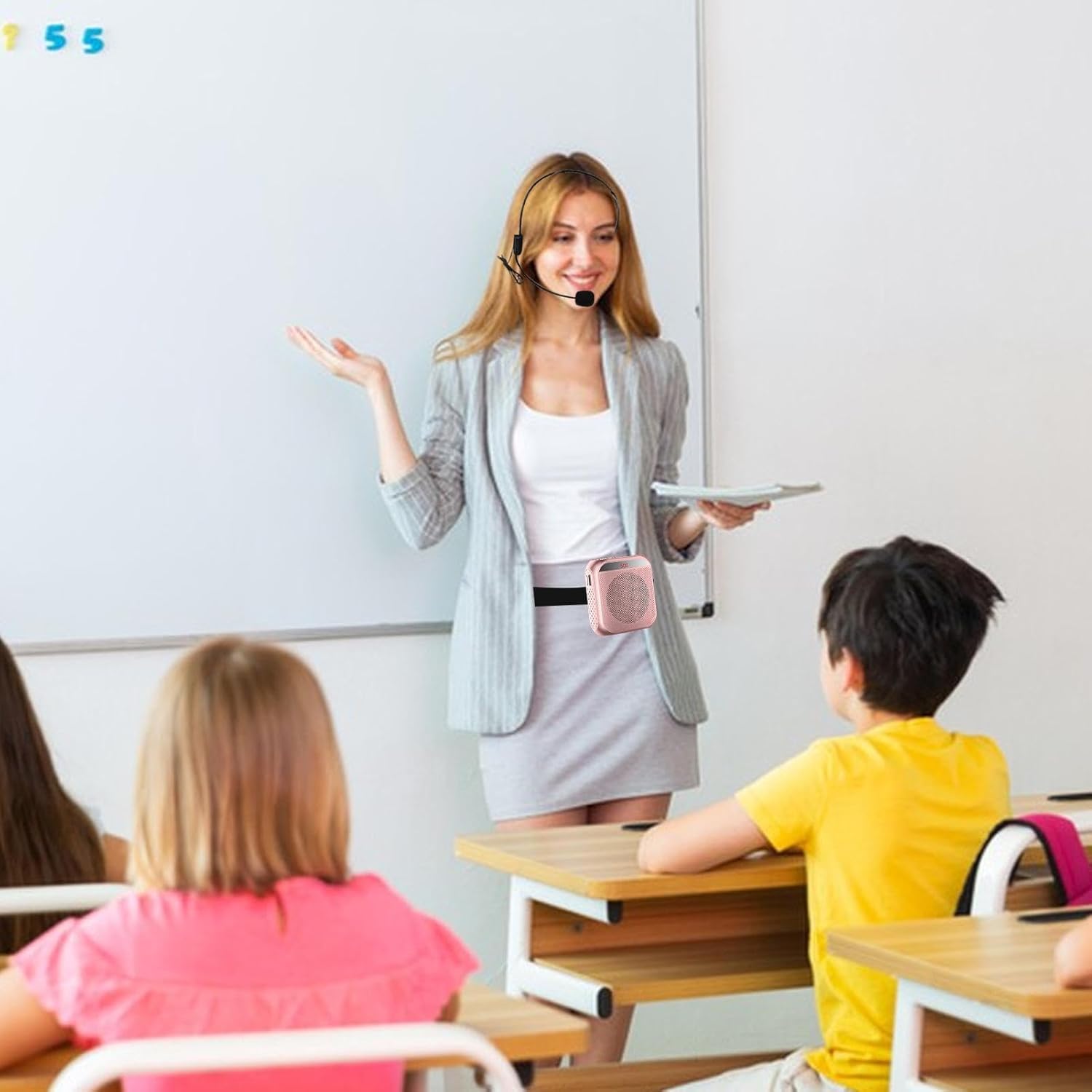 Voice Amplifier Wired Mini Portable Rechargeable with Personal Wired Microphone for Teachers, Classroom, Presentation, Tour Guides, Meeting, Coaches. - Image 6