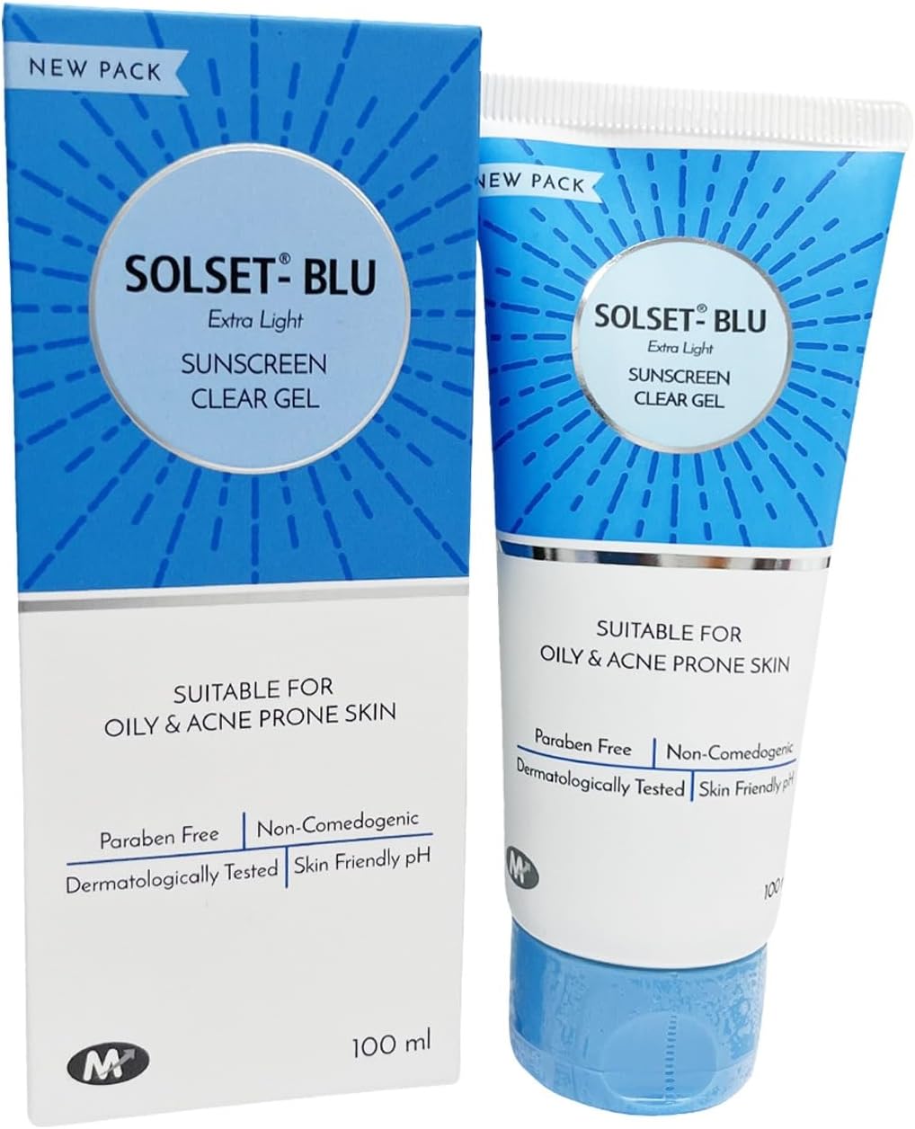 SOLSET Blu Xtra Light Clear Gel Sunscreen 100 ML