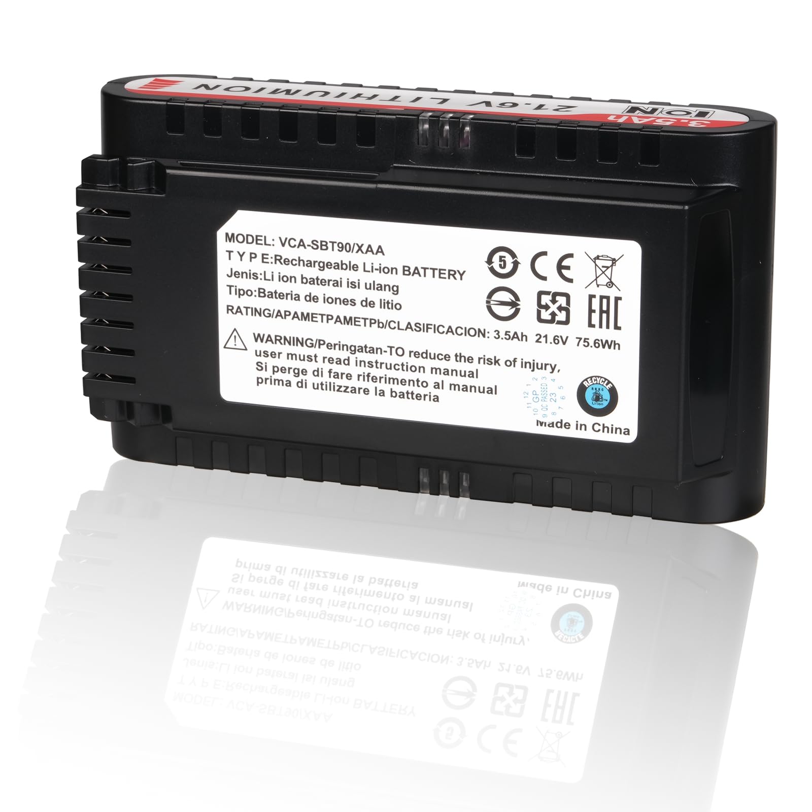 Batterie Compatible avec Samsung Jet 90 90+, Jet 70 75 75+, Jet 60 Series Aspirateurs sans Fil, Remplacement pour VCA-SBTA60, VCA-SBT90, VCA-SBT90/XAA, VCA-SBT90EB, 21,6 V 3500 mAh
