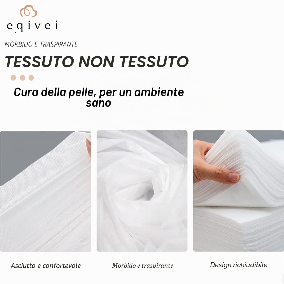 Eqivei 100Pcs Lenzuolo Usa e Getta, 100 x 200 cm, Teli per Lettino Massaggio Dimensione Grande, lenzuola da massaggio usa e getta per SPA Salone Hotel, non tessuto