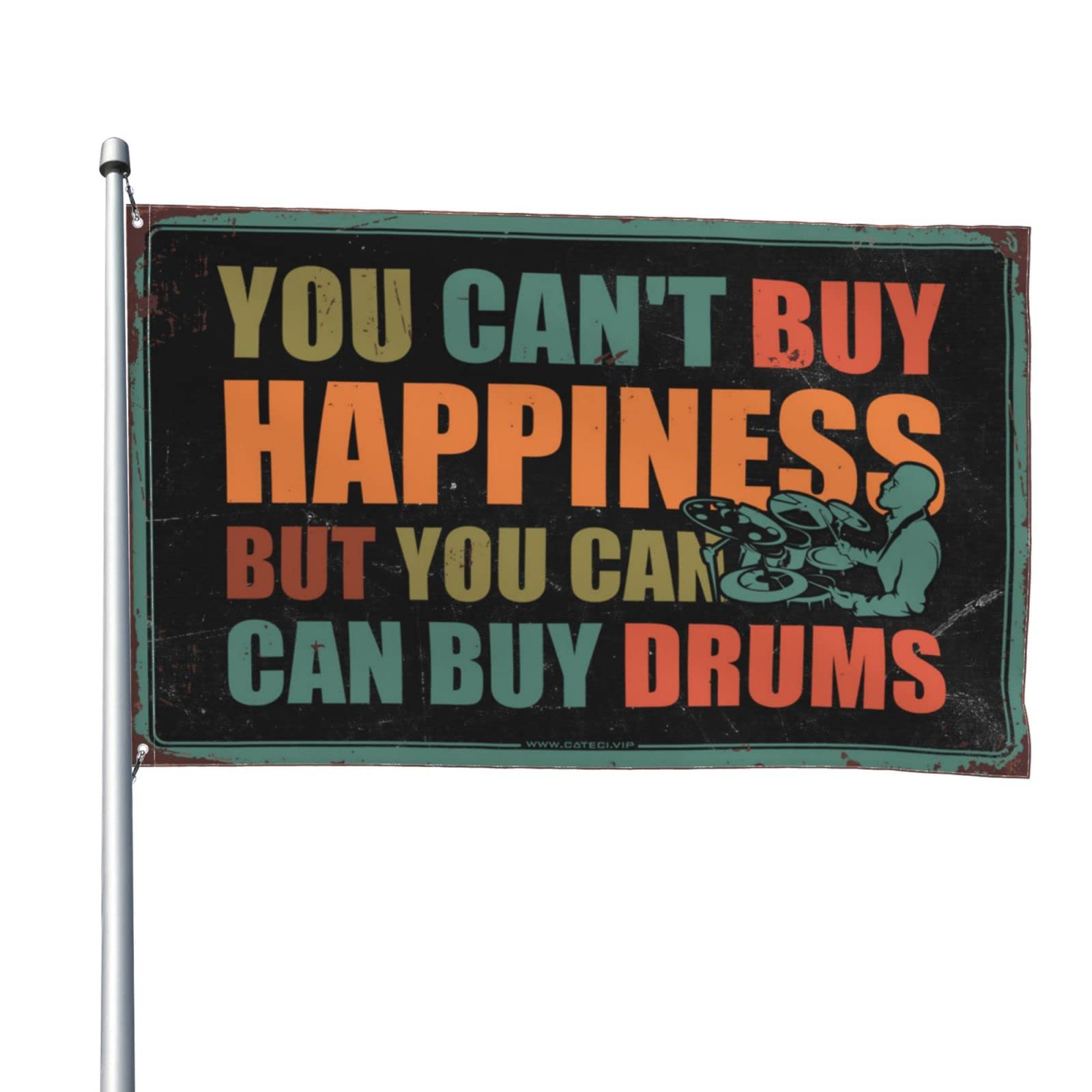Drapeau drums vintage pour créer une ambiance man cave authentique - 8