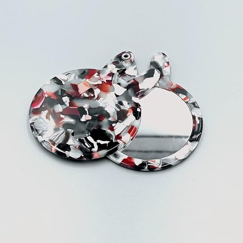 Miniatura 4 de WAYAaiDec Colorido peine espejo monedero espejo de bolsillo espejo maquillaje ácido acético gato espejo portátil compacto espejo cosméticos