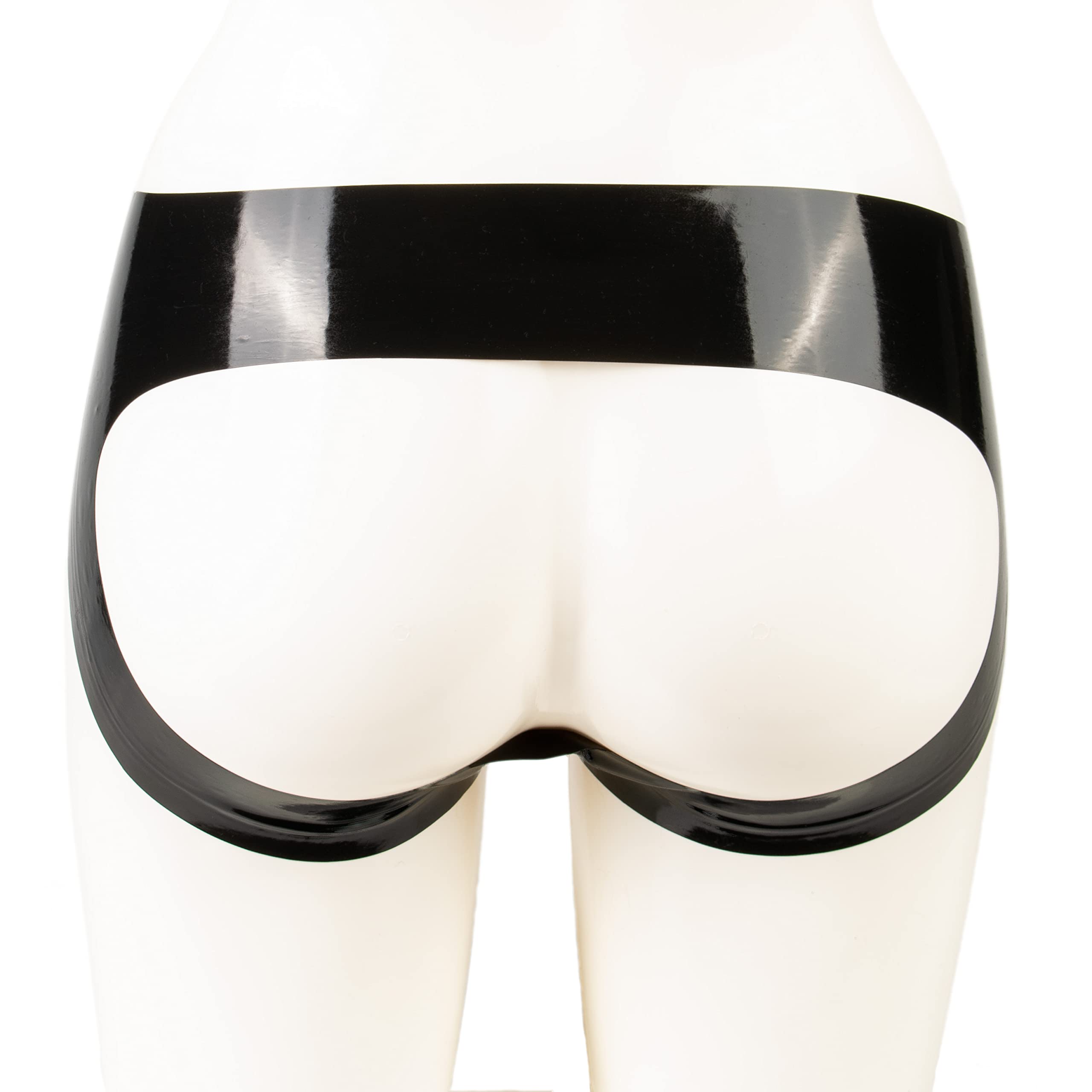 Rubberfashion Slip in Lattice Sexy Gratuito - Tubo di Gomma Slip in Lattice con Foro - Pantaloni in Lattice per Donne e Uomini