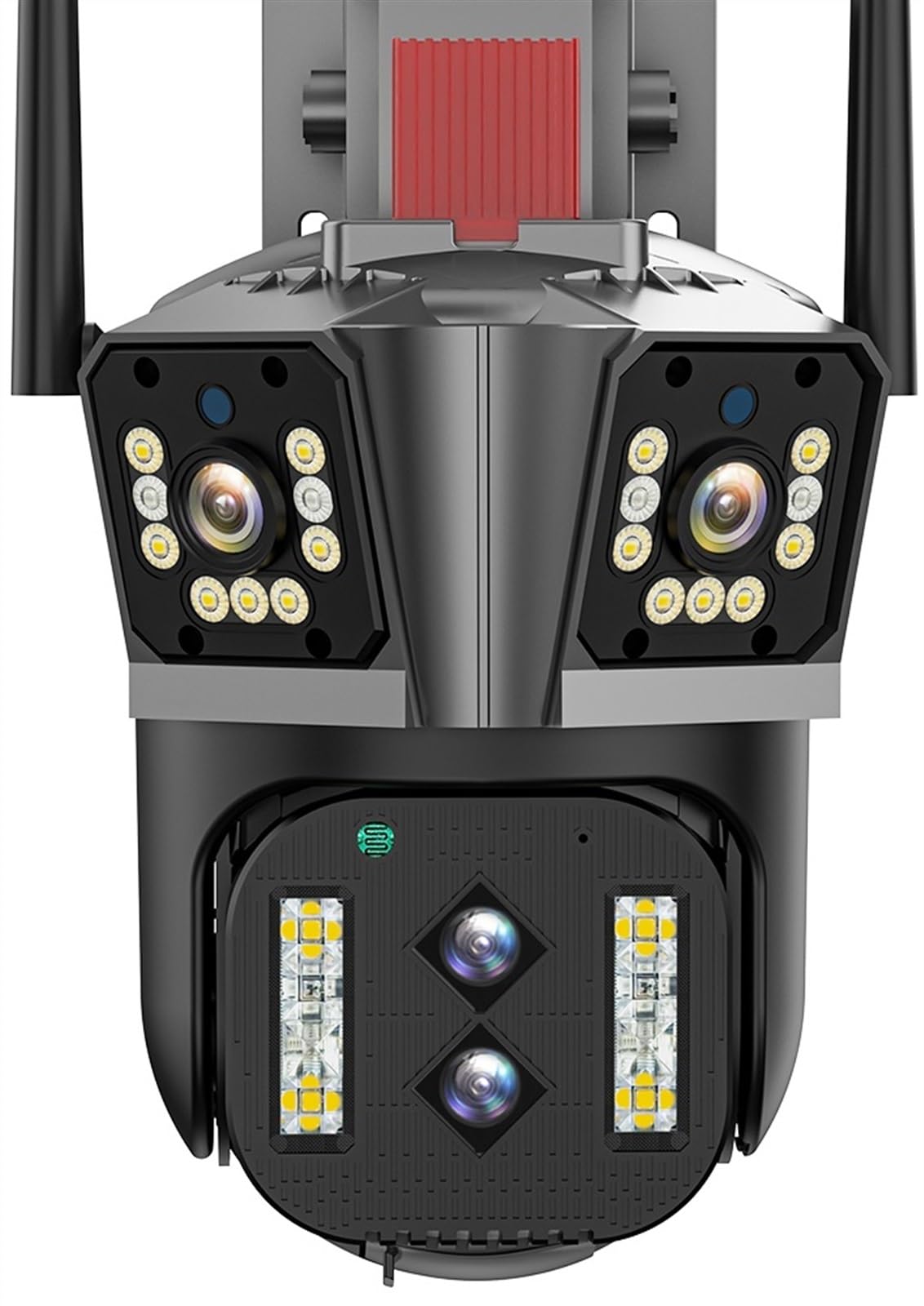 Kamera bezpieczeństwa, Kamera IP 6K HD 16MP 10X Zoom hybrydowy Automatyczne śledzenie Kamera PTZ Zewnętrzna kamera z czterema obiektywami i trzema ekranami Kamera bezpieczeństwa Nadzór 4K(6K Camera)