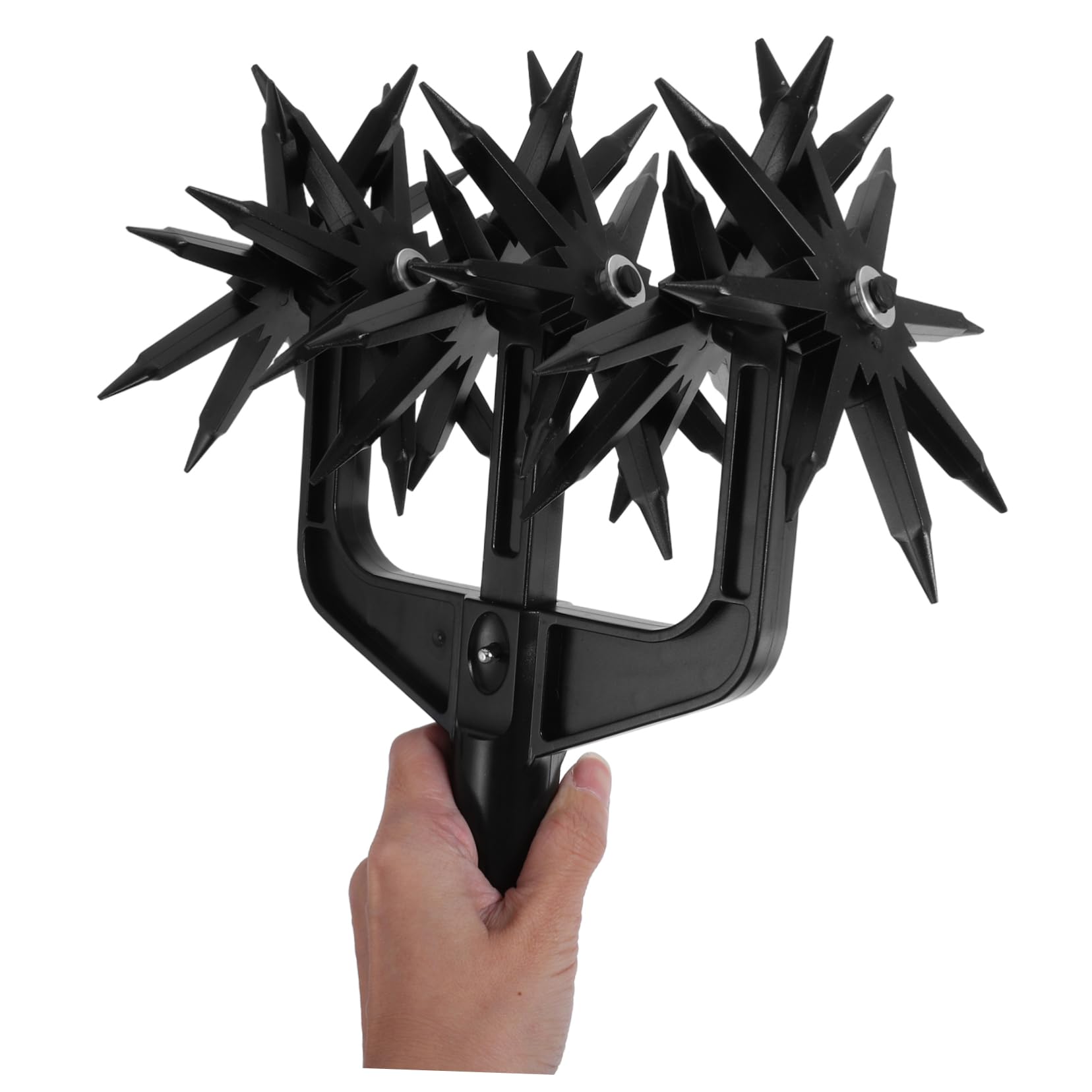 UPKOCH Coltivatore Rotativo Manuale da Giardino Nero ABS per Terreno