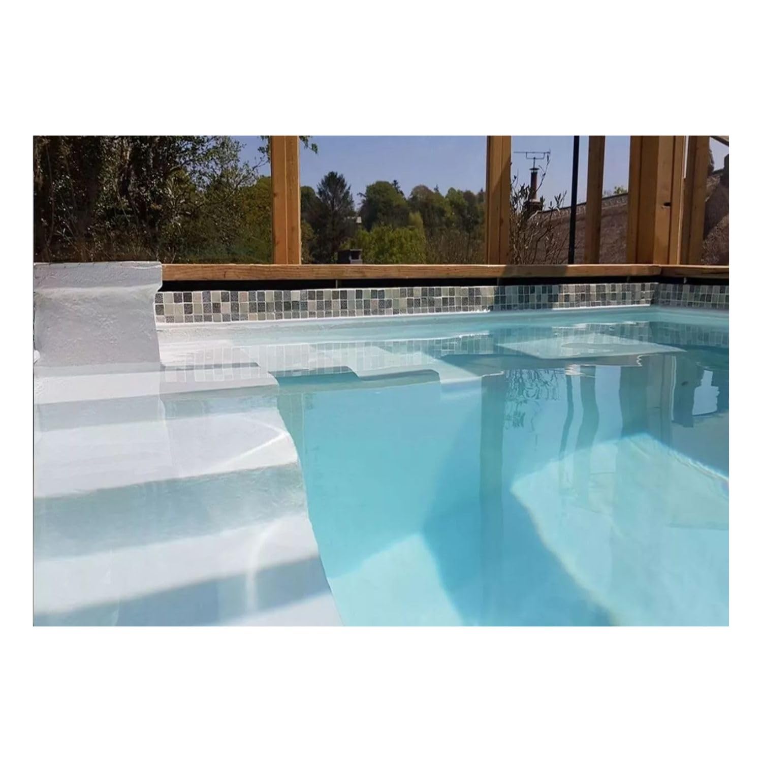 Generico Peinture pour Piscines et Sols en Béton, Haute Résistance (10 Kg) (RAL 7032)