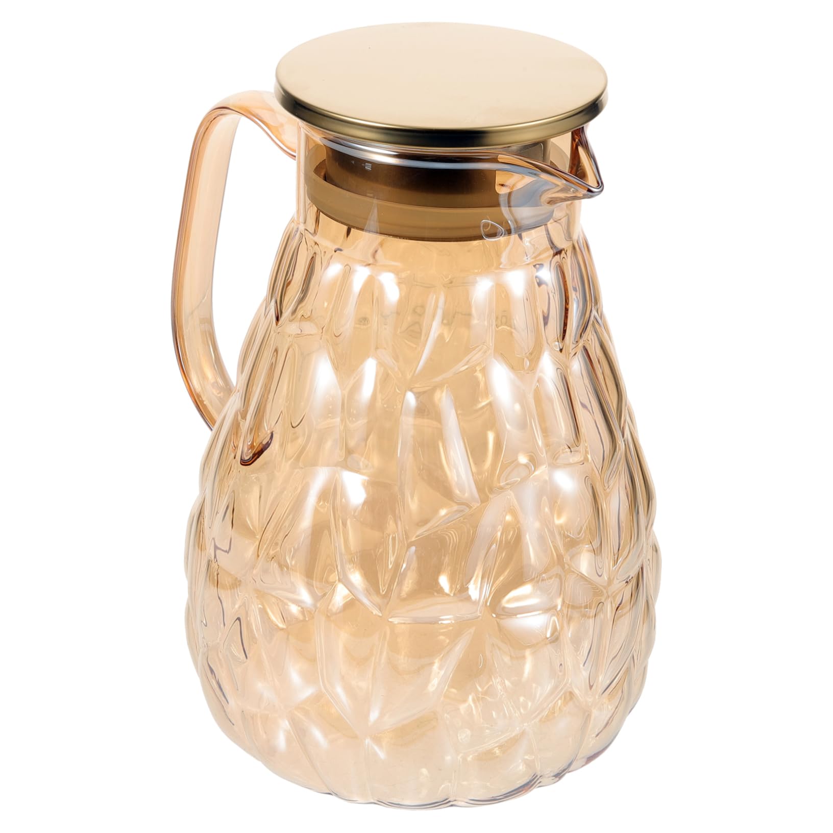 MAGICLULU Glas Wasserkrug 1800ml mit Ausgießer Edelstahl Deckel Leicht zu Reinigen für Kalte Getränke und Gäste