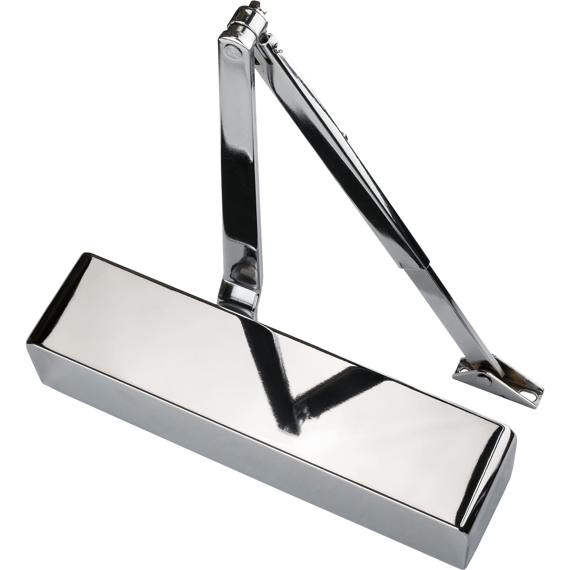 EAI Adjustable Fire Door Closer | Fire Tested | Power Size 2-4 | Polished Chrome