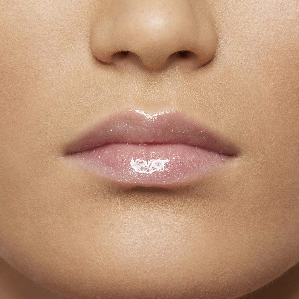 Brillant à Lèvres Hydratant à La Rose Musquée - Gel Transparent, Senteur Rose, Sans Parabène Ni Silicone