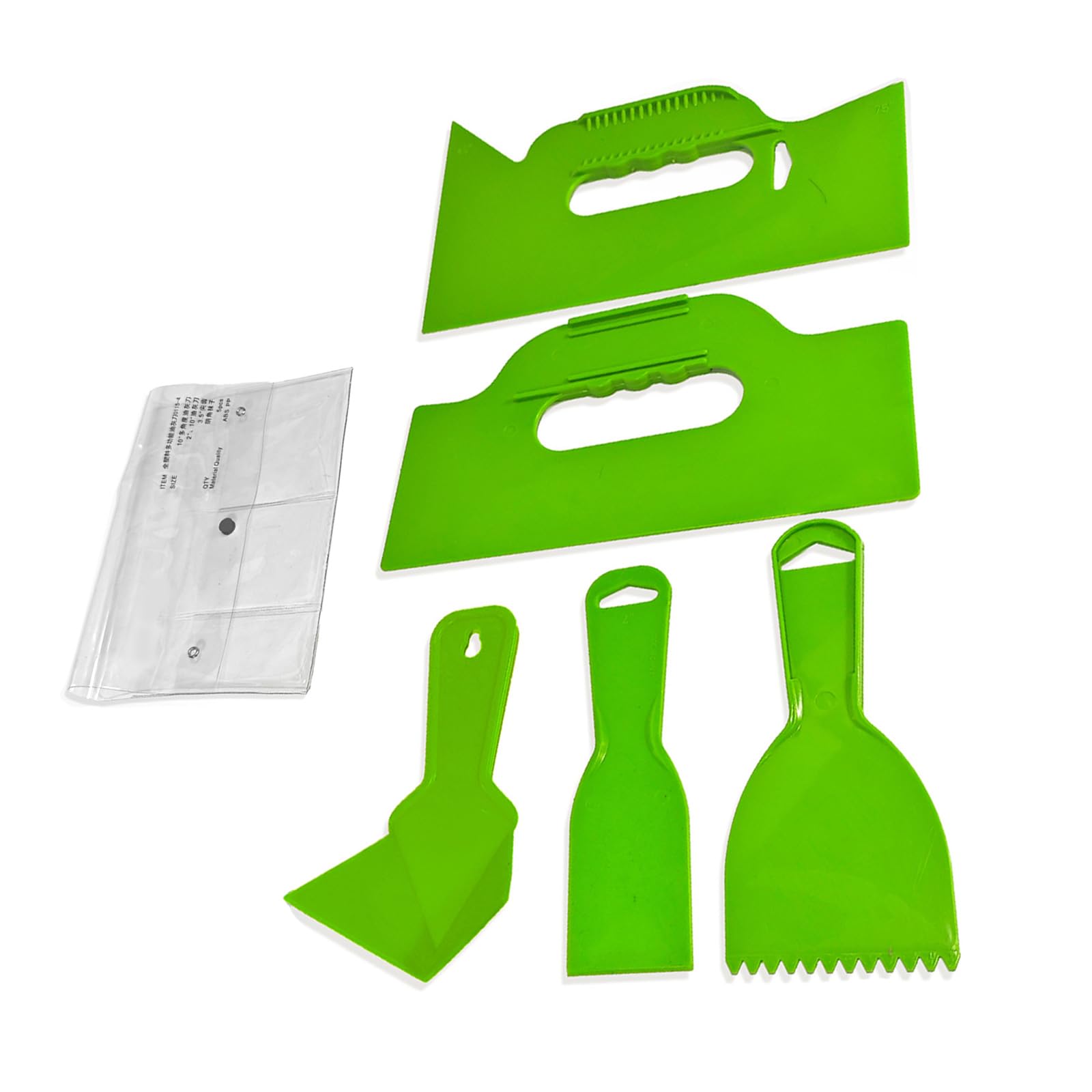 Multiple Size Putty Scraper Set 5Pieces Suitable for Home Improvement Efficient Spackling and Wallpapering Tasks Spackle Tool
