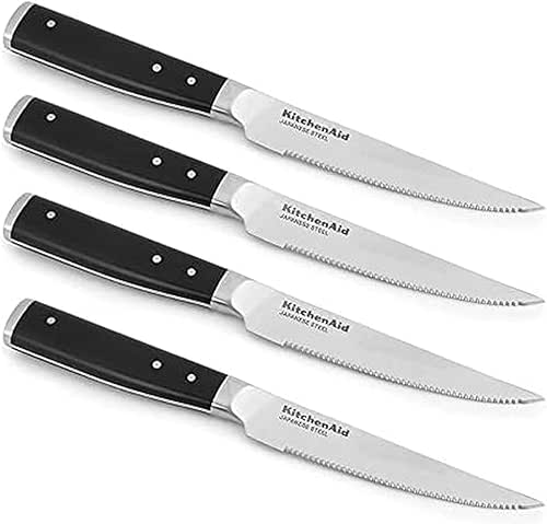 KitchenAid Gourmet 4 Piece Forged Triple Rivet Steak Knife Set,