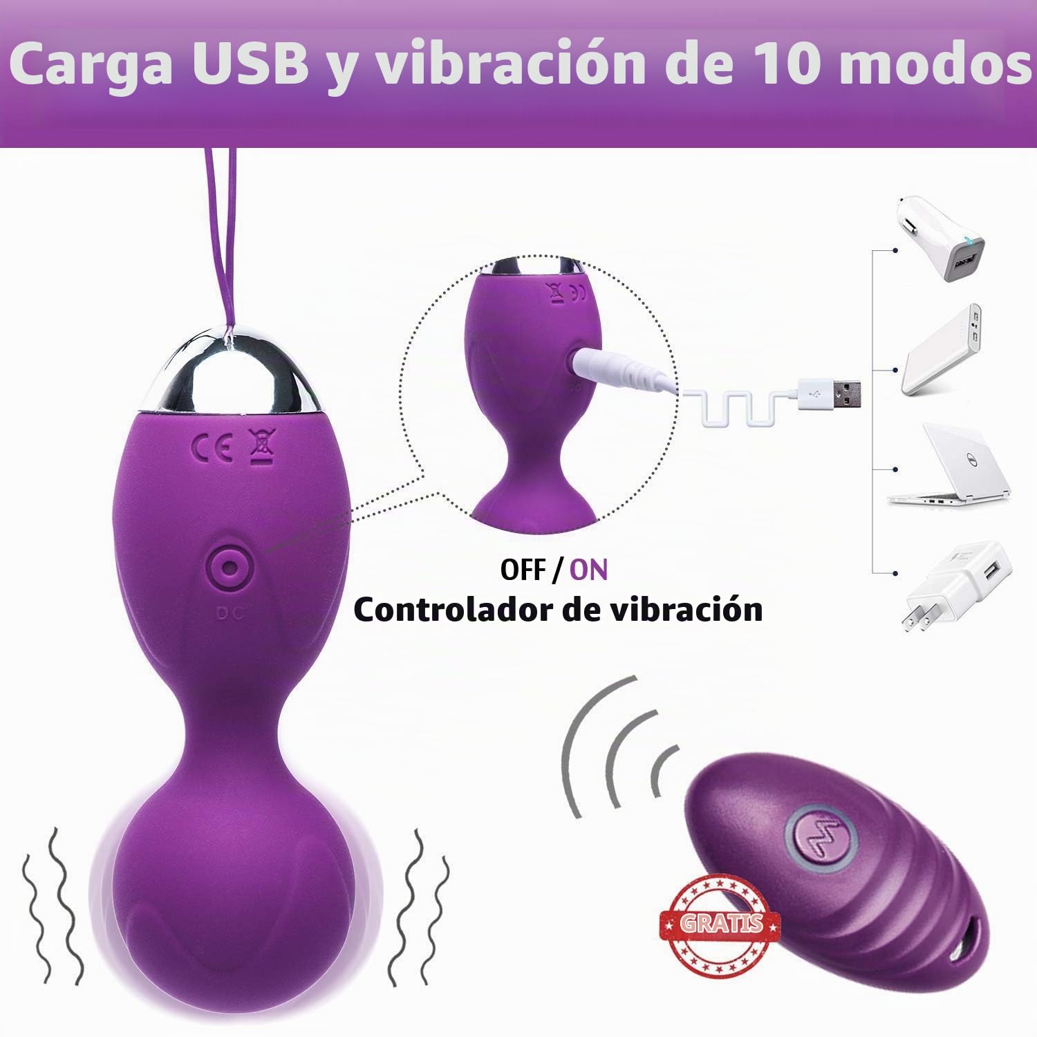 Bolas Chinas, Suelo Pelvico de Silicona Masajeador Ejercitador para Principiante y Avanzado Ejercicio Kegel Control de Vejiga Músculo Pélvico Apretar