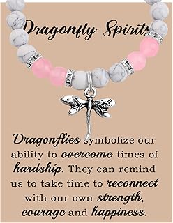 Dragonflies Gift Dragonflies Lover Gift Gemstone beaded Healing Bracelet Inspirational Gift