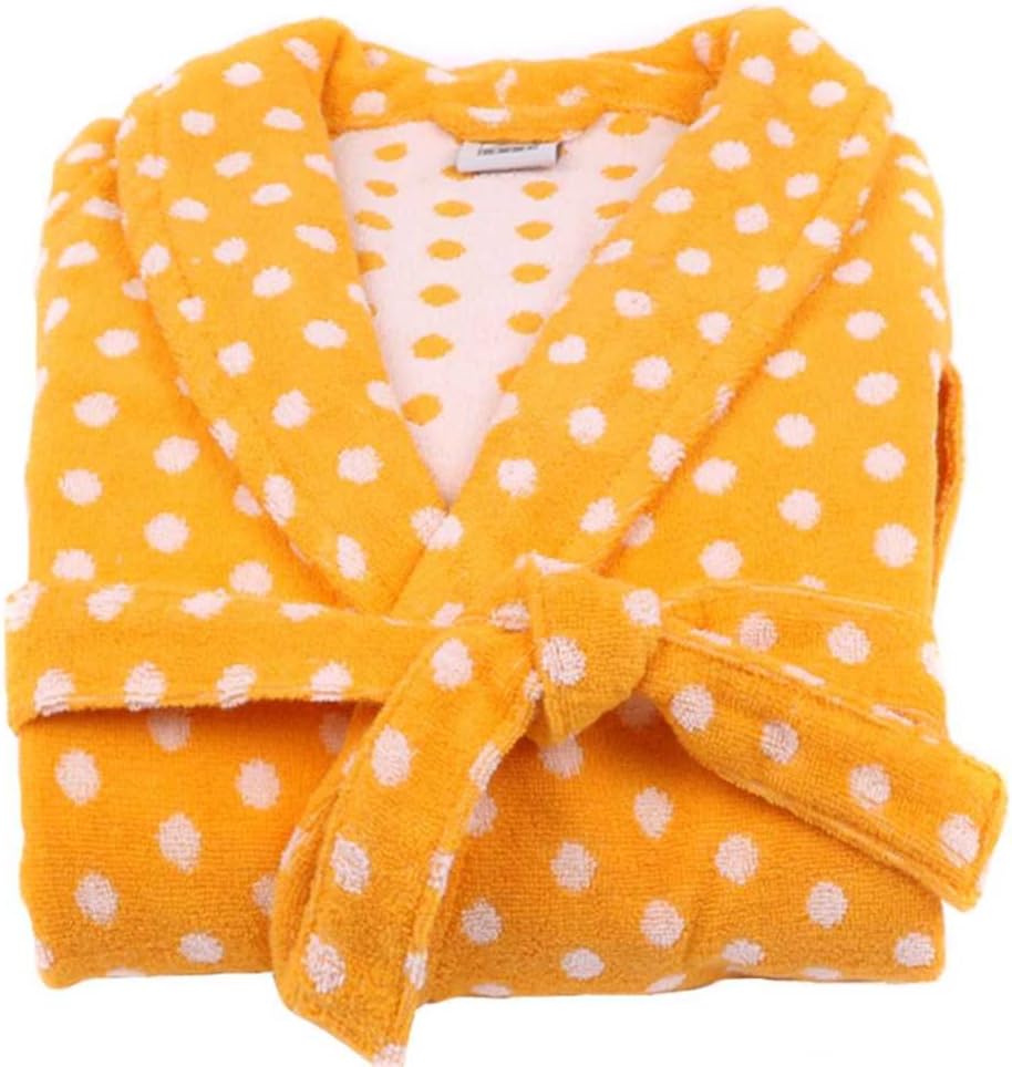 Lasa Graphic Dots - Bathrobe, Smoking Jacket Style Small lemon tree