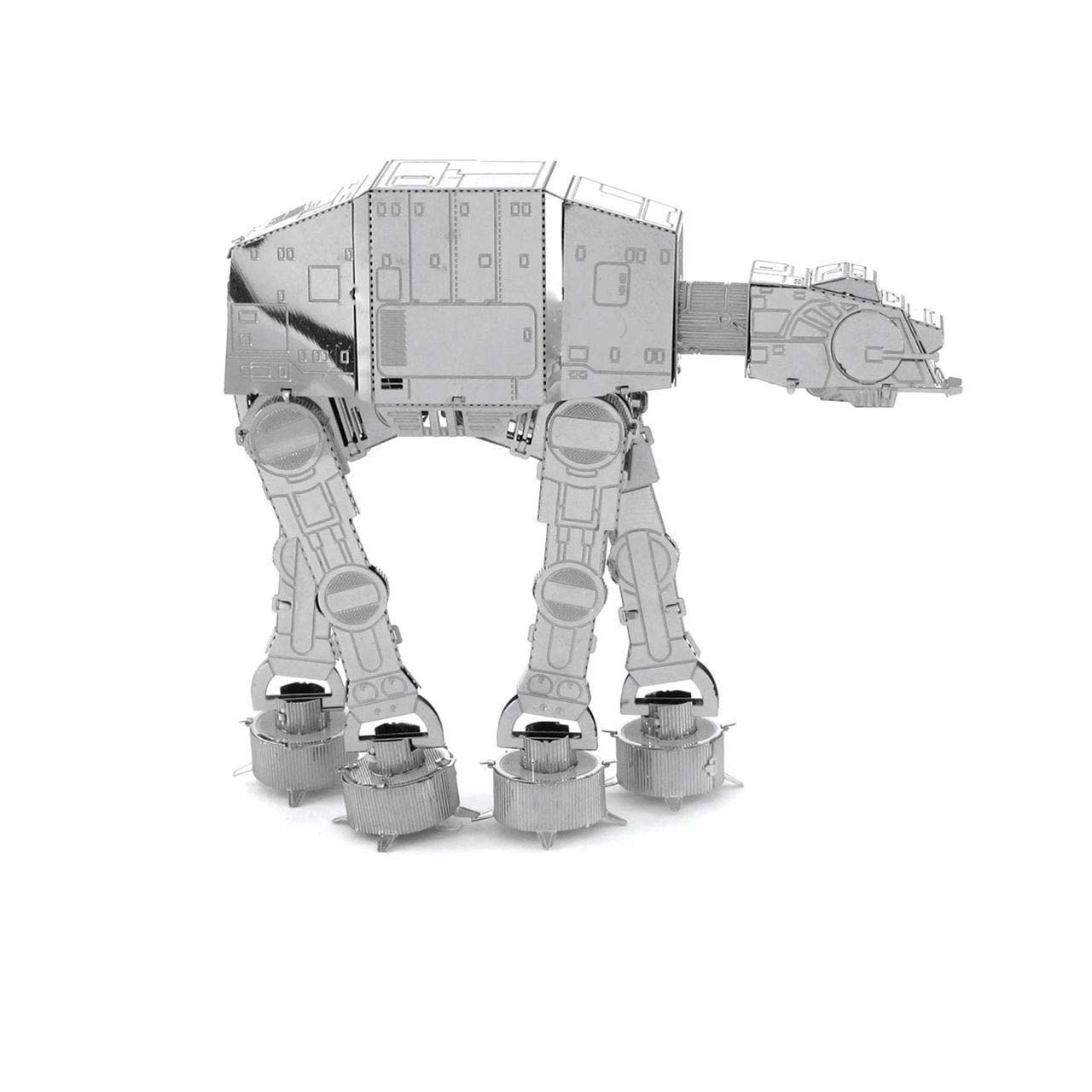 Metal Earth STAR WARS AT-AT 6.14x5.75x5.15cm, modello 3D in metallo con 2 fogli, su carta 12x17cm, 14+