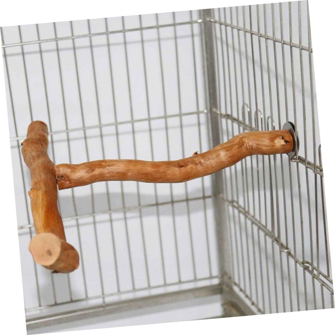 BESPORTBLE 3pezzi Trespolo t per Pappagalli e Cockatiel Gioco Resistente all Usura Accessorio per Uccelli da Masticare per Gabbie Sostegno Naturale e Sicuro per Tuo Volatile