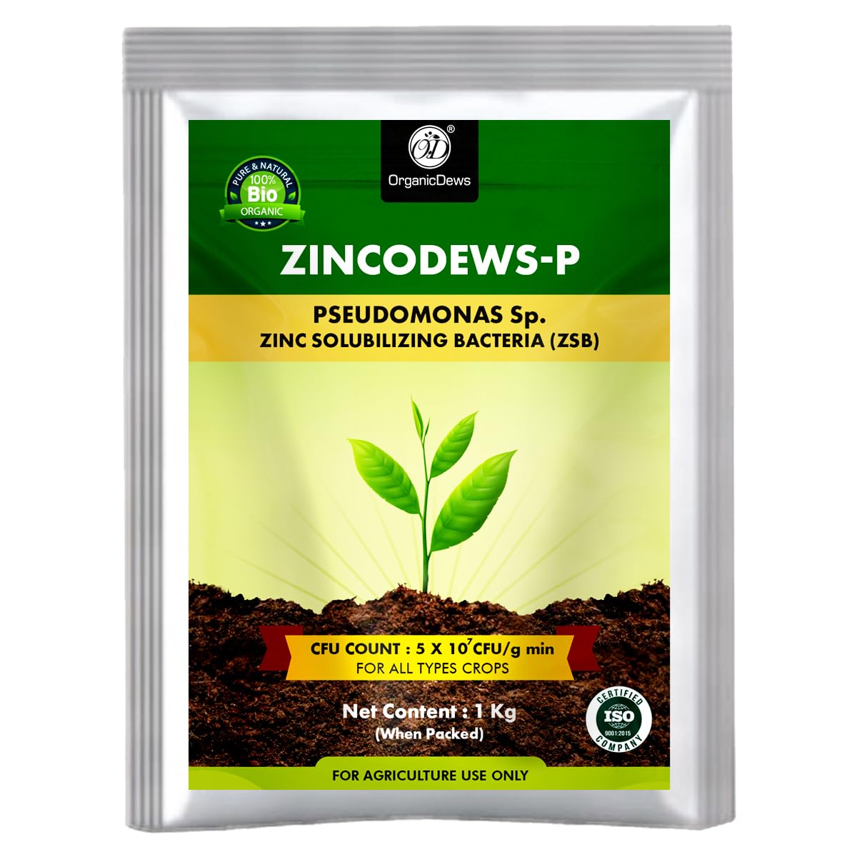 OrganicDews Zinc Solublizing Bacteria Bio Fertilizer 1 Kg (5x10^7 CFU/g) for Plants - Soil Fertility, Faster Plant Growth and Increases the Yield 1 Kg (B0CSXGV4RG) Amazon Price History, Amazon Price Tracker